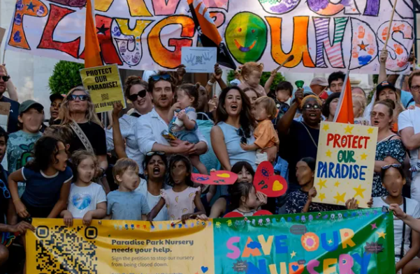 Families protest closure of charity-run Islington nursery